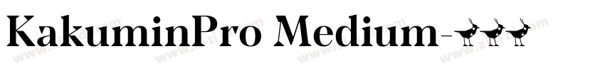 KakuminPro Medium字体转换 KakuminPro Medium字体转换